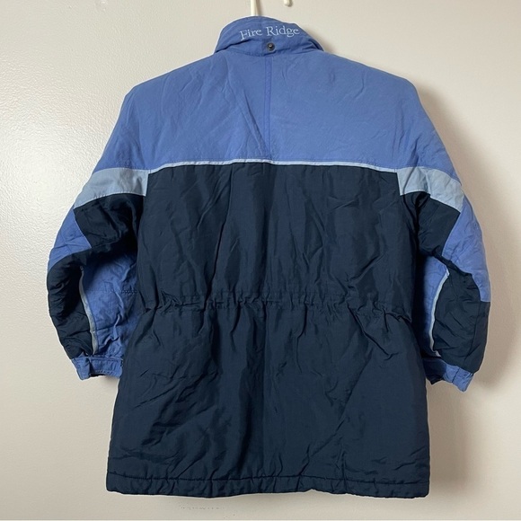 Columbia Winter Coat | Turtleneck, Zip & Snap Closure | Blue & Black | Size 7 - Picture 7 of 10